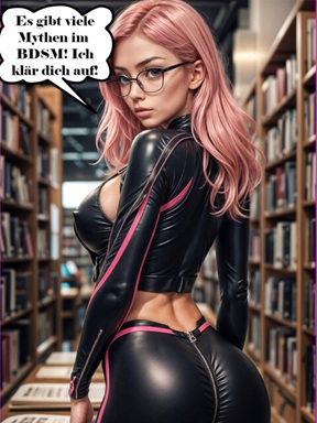 Anime Frau mit pinken Haaren